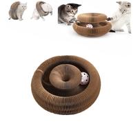 Smimvp Twisty Paws Cat Toy, Viviguru Cat Toy, Viviguru The Interactive Mental Physical Exercise for Cats, Magic Organ Cat Scratching Board, Foldable Cats Scratch Board Toy with Bell for Indoor (1pcs)
