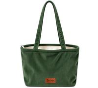 Sminra Small Quilted Tote Bag for Women, Bible Bag with 2 Pockets | Small Shoulder Bag with Canvas Lining and Pockets for Church, Work and Daily Use