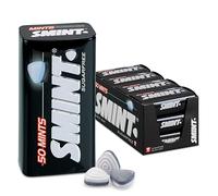 Smint Breath Mints | Smint Xl Tin Blackmint | Pack of 12 Smint Breath Mints | Sugar Free Mints | Smint Mints