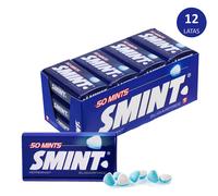Smint Mints Peppermint, Sugar Free, 12 Packs with 50 Mints