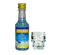 Smirnoff Blue Raspberry Lemonade Vodka 50ml with Shot Glass | Miniature Alcohol | All Occasion Gift