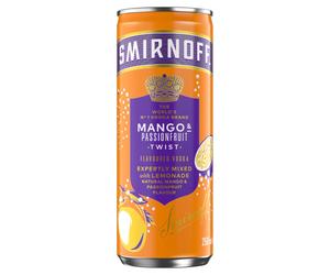 Smirnoff Mango & Passion Fruit Twist and Lemonade 250ml (Abv 4.5%)