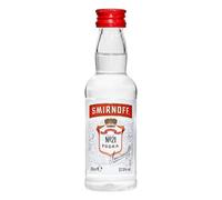 Smirnoff No. 21 Red Vodka | 37.5% vol | 12x5cl Multipack | Premium Vodka | Smooth with a Hint of Sweetness & Pepper