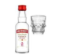 Smirnoff Triple Distilled Vodka 50ml with Shot Glass | Miniature Alcohol | All Occasion Gift