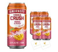 Smirnoff Vodka Crush Mango & Peach | 4 Pack Cans