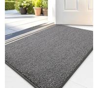smiry Absorbent Door Mat, Dirt Trapper Door Matts Indoor, 50X80, Dark Grey
