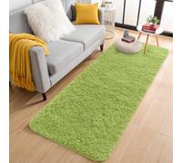 smiry Fluffy High Pile Rugs Living Room, Anti Slip Shaggy Soft Carpet, Machine Washable Modern Large Thick Area Rugs for Bedside, Kids Bedroom - Grass, 80 x 150 cm