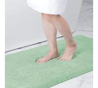 smiry Microfiber Bath Mat 60 x 90 cm, Non-Slip Super Absorbent Bathroom Mat, Extra Soft Machine Wash and Dry, Non-Shedding Bath Mats For Bathroom, Sage Green