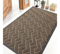 smiry Rubber Backing Door Mat, Dirt Trapper Doormats, 80x120cm, Brown