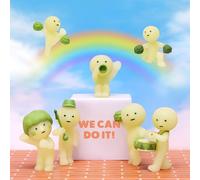 Smiski Doll Cheer Series genuine cute collectible glow in the dark dolls figure