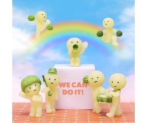 Smiski Doll Cheer Series genuine cute collectible glow in the dark dolls figure