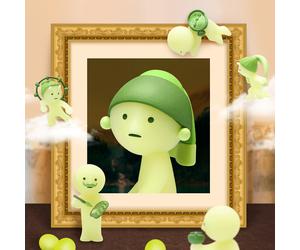 Smiski Doll Museum Series genuine cute collectible glow in the dark dolls figure