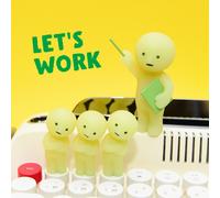 Smiski Doll Work Series genuine cute collectible glow in the dark dolls figure
