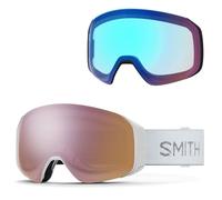 Smith - 4D Mag S White Chunky Knit Chromapop Everyday Rose Gold Mirror + Chromapop Storm Rose Flash - Goggles
