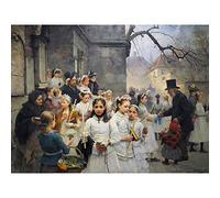 Smith After First Communion Malerei, großer Kunstdruck auf Leinwand, Premium-Wandbild