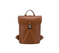 Smith and Canova Women's Smooth Leather Buckle Backpack in Tan Smith And Canova Tan