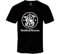 Smith and Wesson T-Shirt Graphic Tee Printed Top for Mens Black 3XL