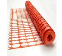 Smith & Barker Temporary Fencing Mesh Roll 1m High 130gsm Plastic Barrier Netting for Garden, Dog Fence & Building Sites - Orange or Green, 15m 25m 50m