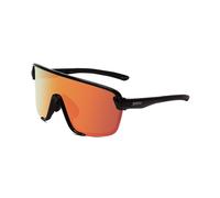 Smith Bobcat Oversize Semi-Rimless Sunglasses in Black/CP Red Mirror&Clear 150mm