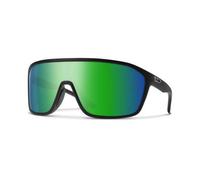 Smith Boomtown Matte Black Sunglasses cp polarized grn mirror Uni