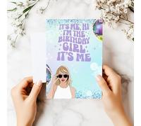 Smith Bros Printers 1898 Taylor Swift A6 Two Sided Invitations (WRITE ON) Birthday Party Invites (Pack of 24 & Envelopes and 24 'Thanks For Coming To My Party' 30mm Stickers)