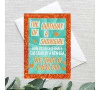 Smith Bros Printers 1898 Taylor Swift 'The Birthday of a Showgirl' A6 Two Sided Invitations (WRITE ON) Birthday Party Invites (Pack of 24 & Envelopes and 24 30mm Stickers)