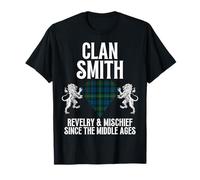 Smith Clan Scottish Name Coat Of Arms Tartan Family Party T-Shirt