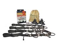 Smith Creek Rod Rack for Vehicle Interior, Heavy Duty Fly Fishing Rod Holder with 3 Attachment Options: Suction Cups, Carabiners, Strap Buckles