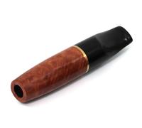 Smith & Frank Briar Wood Cigarette Holder 85mm - 9mm Denicotea Filter Compatible, Classic Reusable Mouthpiece, Includes 10 Filters