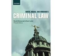 Smith, Hogan, & Ormerod's Criminal Law