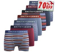 Smith & Jones Aziel Men's 7Pk Boxer Shorts Colour : Multi