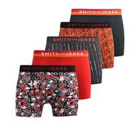Smith & Jones Brevin 5Pk Men's Boxer Shorts Colour : Assorted