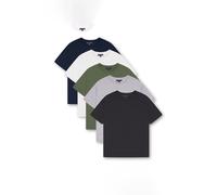 Smith & Jones Men's 5 Pack 'Coulter' T-Shirt in Khaki | Size: XL Smith & Jones Khaki XL