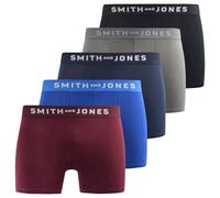 Smith & Jones Men's 5 Pack Stretch Boxer Shorts Underpants Assorted Colour
