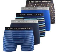 Smith & Jones Men's 5 Pack Stretch Boxer Shorts Underpants Assorted Colour