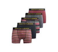 Smith & Jones Men's Kole Assorted Designs Boxer Shorts (Pack of 5) | Size: Medium Smith & Jones Multicolor M