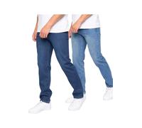 Smith & Jones Men's Sazzi Straight Jeans Pack of 2 in Dark Blue | Size: 30S Smith & Jones Dark Blue 30S