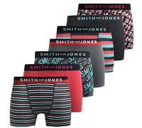Smith & Jones Mens Taden Assorted Designs Boxer Shorts (Pack BG1751