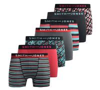Smith Jones & Taden 7pk Mens Boxer Shorts - Multicolour - Size Large