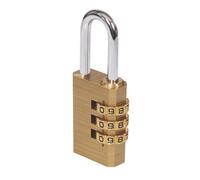 Smith & Locke Brass Combination Padlock (H)41mm (W)28.5mm