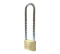 Smith & Locke Brass Long Shackle Padlock (W)50mm
