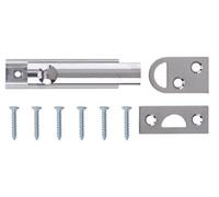 Smith & Locke Chrome-Plated Silver Brass Flush Surface Door Bolt N266 (L)64mm (W)15mm