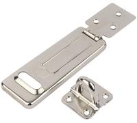 Smith & Locke Galvanised Steel Hasp & Staple, (L)118mm (W)45mm
