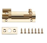 Smith & Locke Gold Brass Barrel Door Bolt N236 (L)76mm (W)25mm