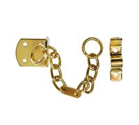 Smith & Locke Polished Brass Effect Steel Door Chain, (L)208mm