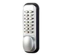 Smith & Locke Push2 Silver Effect Zinc Alloy 4-6 Digit Push-Button Lock