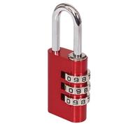 Smith & Locke Red Aluminium Combination Padlock (H)41mm (W)30mm