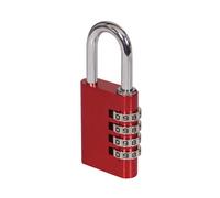 Smith & Locke Red Aluminium Combination Padlock (H)50mm (W)40mm