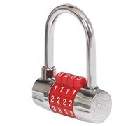 Smith & Locke Red Zinc Alloy Combination Padlock (H)25mm (W)63mm