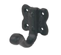 Smith & Locke Robe Hook Ornate Black 48mm